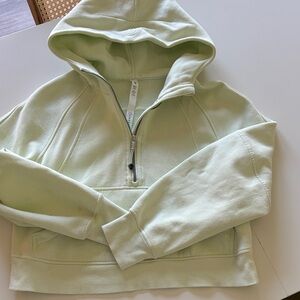 Lululemon Scuba Oversized Half Zip in Dewy Green